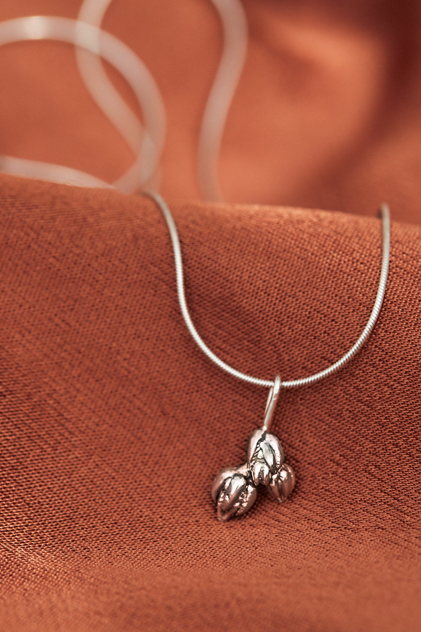 Triple Flower Buds Necklace