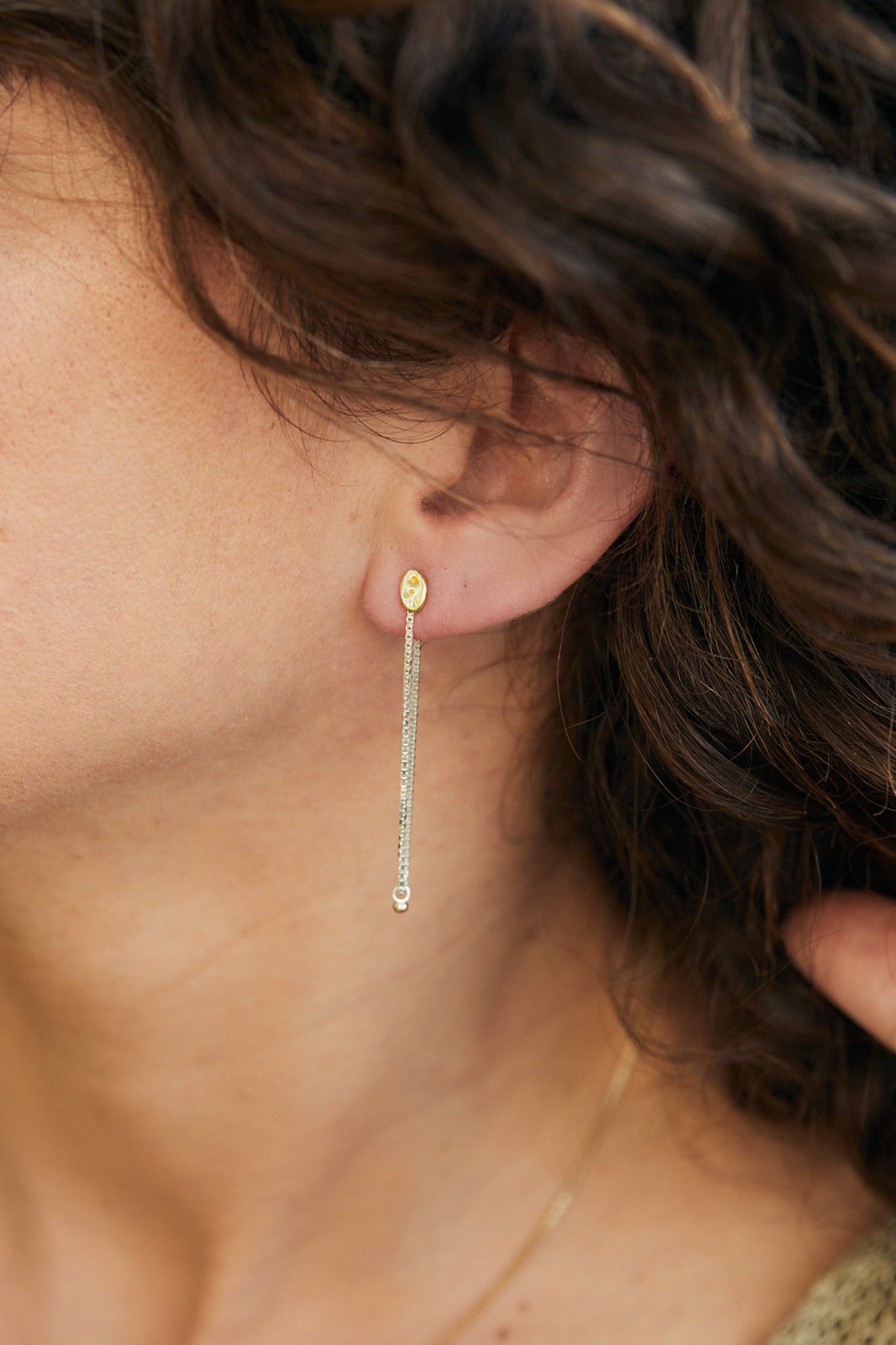 Gold Small Puddle Studs