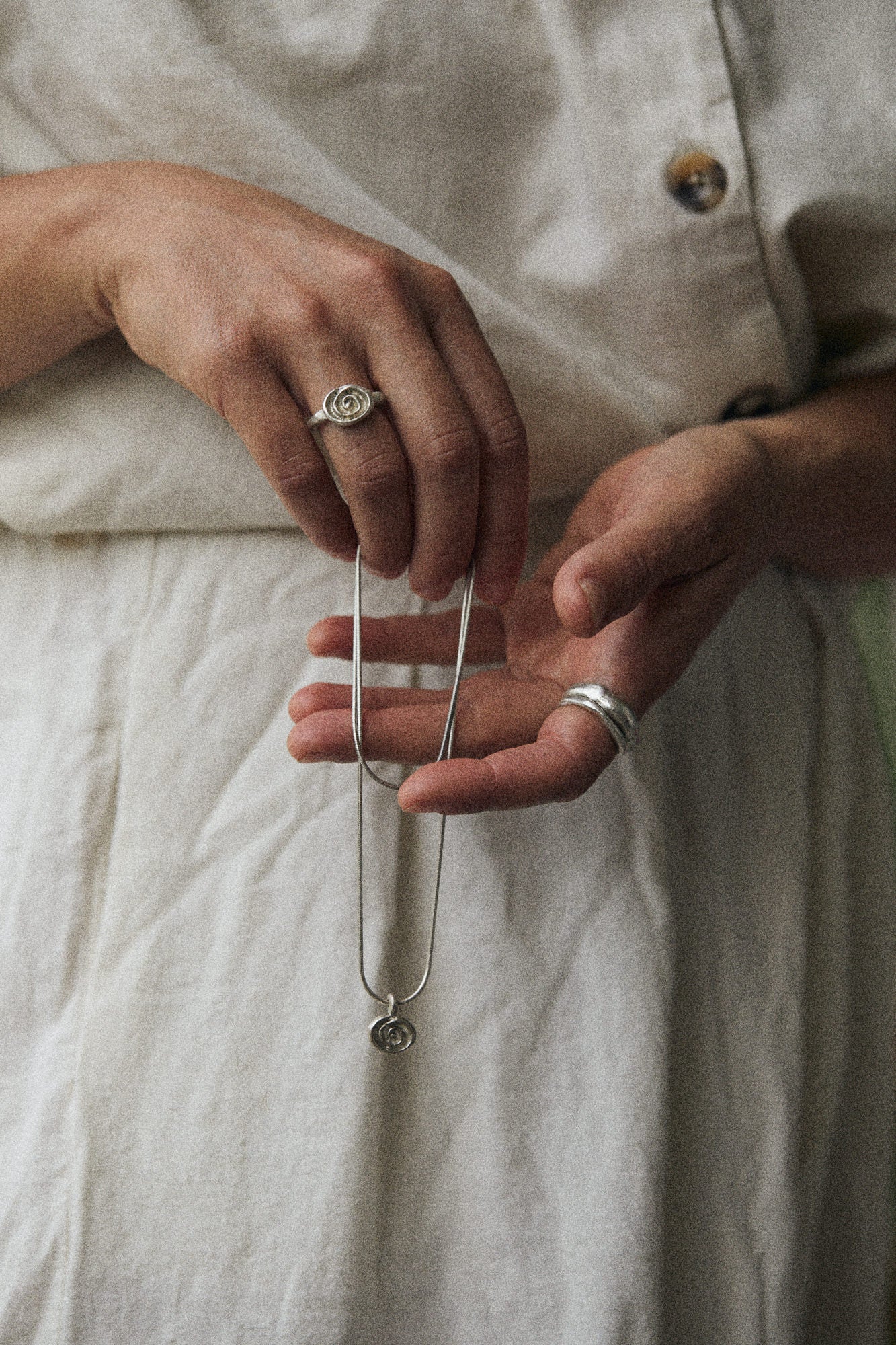Spiral Signet Ring