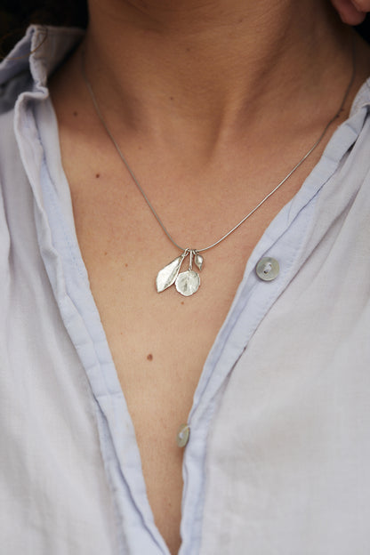 A Real Leaf Mix Necklace