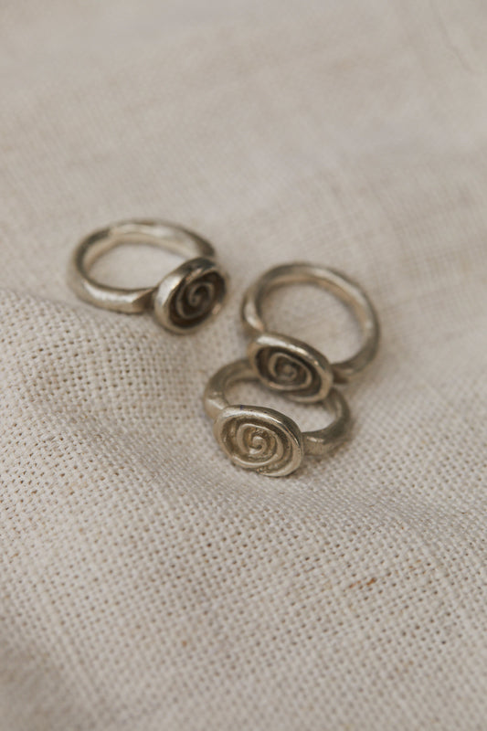 Spiral Signet Ring
